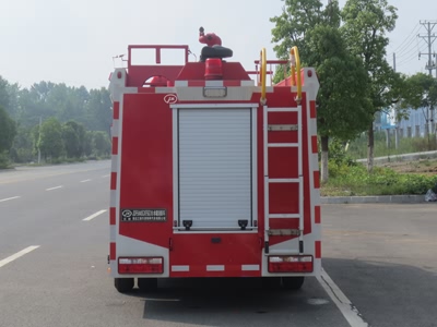 东风单排蓝牌消防车