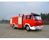 Shanqi single axle foam fire truck