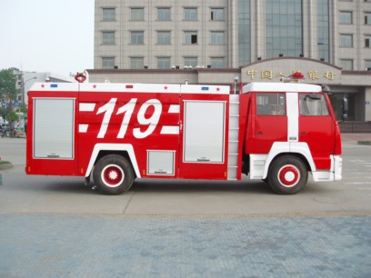 斯太尔王单桥8吨水罐消防车图 3
