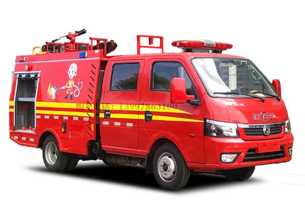 东风途逸1.5吨水罐消防车(蓝牌双排)
