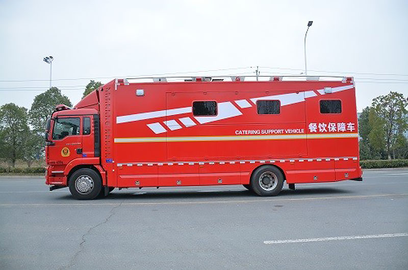 重汽汕德卡餐饮保障车左侧图