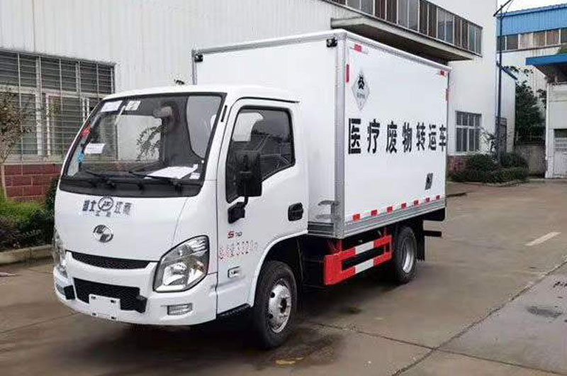跃进医疗废物转运车左前45度图