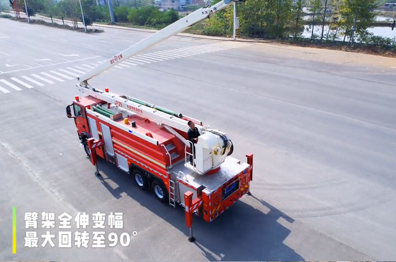 25举高喷射消防车左后45度图